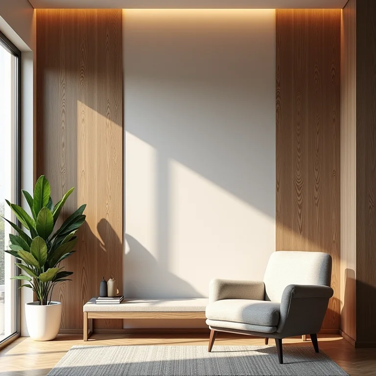 Revestimentos com estilo para disfarçar viga.