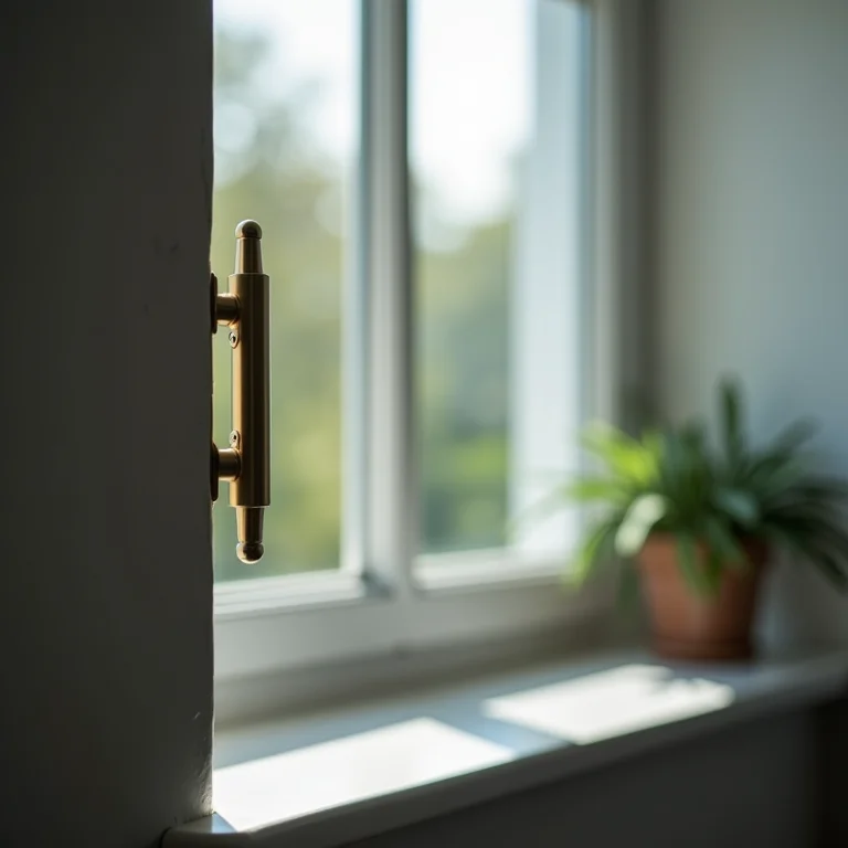 Sensor de abertura instalado em janela.