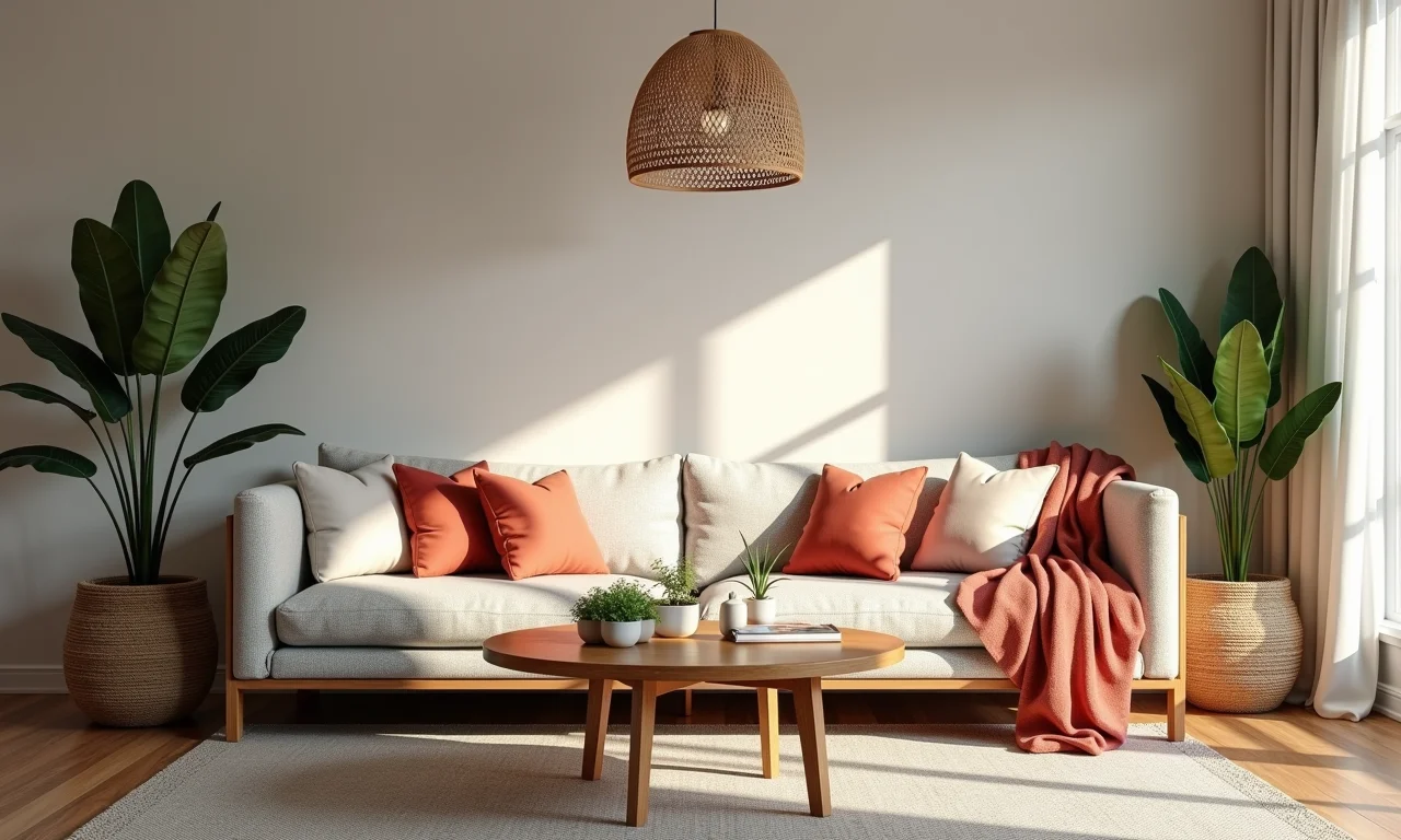 Tabela resumo dos acabamentos boho: móveis, cores, texturas e acessórios