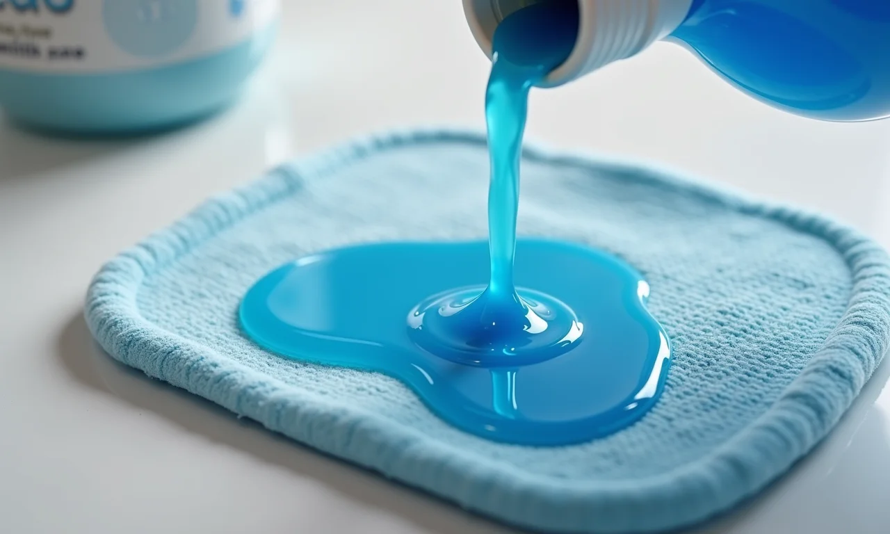 Tapete SuperSecão Premium absorvendo líquido rapidamente.