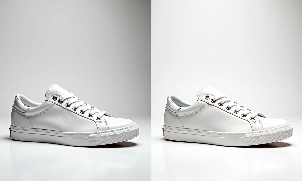 Tênis limpo com pasta Cleaning da Borabella.