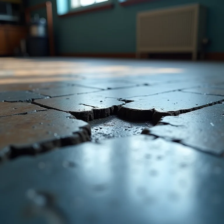 Teste de durabilidade e resistência em piso para home office.