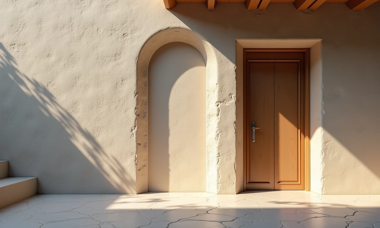 Texturas personalizadas em fachada de loja.