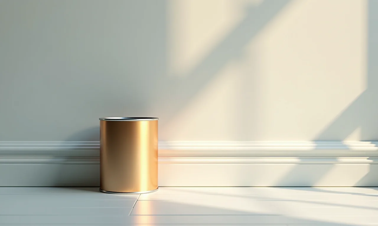 Tinta Acrílica Suvinil Toque de Seda para rodapé.