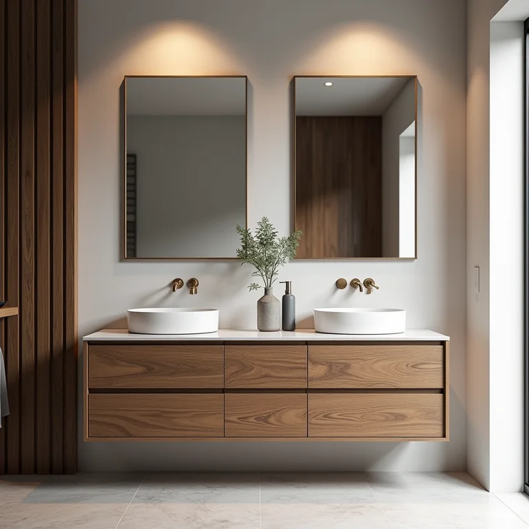 Tipos de gabinete de banheiro 90cm com duas cubas