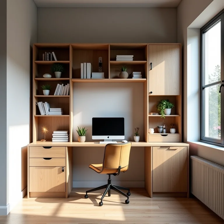 Tipos de prateleiras para mesas de canto: abertas, gavetas e armários.