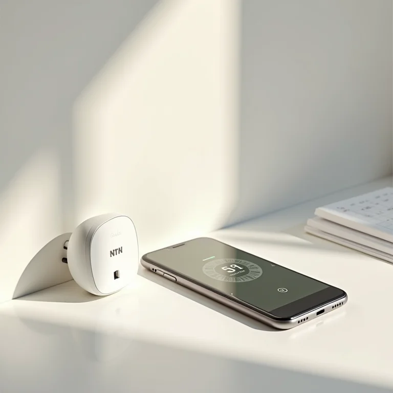 Tomada inteligente, app de timer e calendário com compromissos.