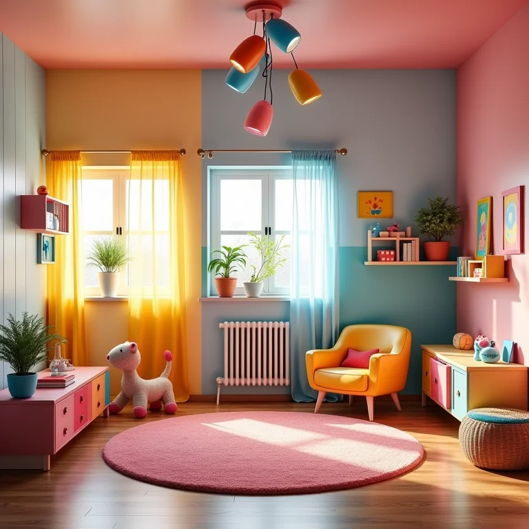 Trilho colorido para um toque divertido