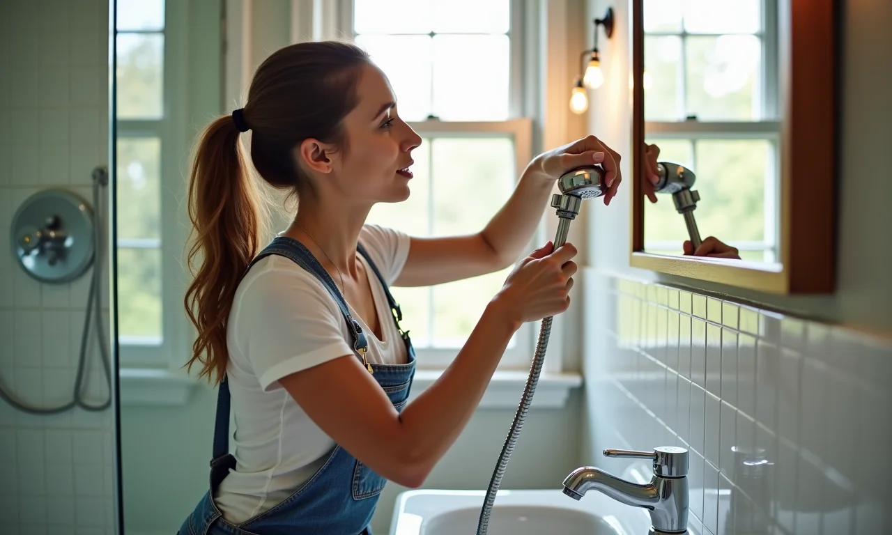 Troca de acessórios em banheiro renovado.