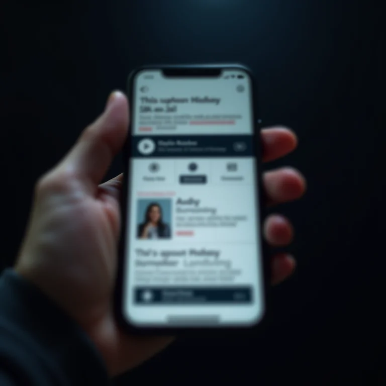 Uma mão pairando sobre um link suspeito na tela de um smartphone.