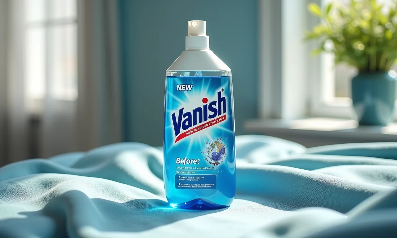 Vanish tira manchas mostrando resultado antes e depois.