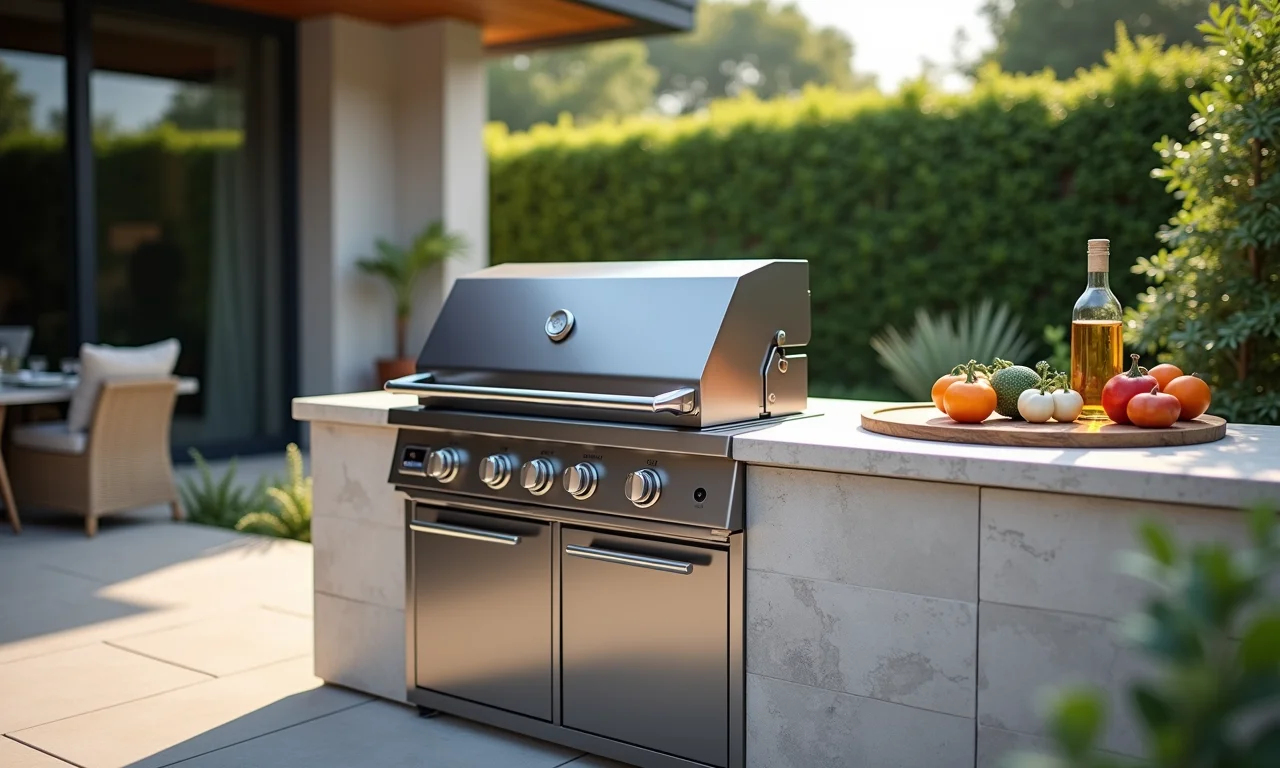 Vantagens de uma churrasqueira de vidro temperado: design e limpeza fácil.