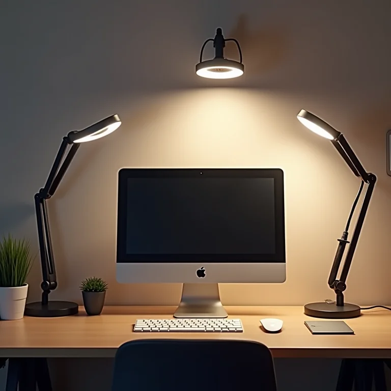 Variedade de luminárias de LED para monitor