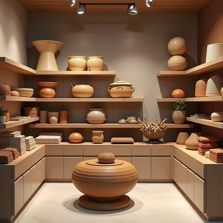 Variedade de pranchetas diferentes em uma loja