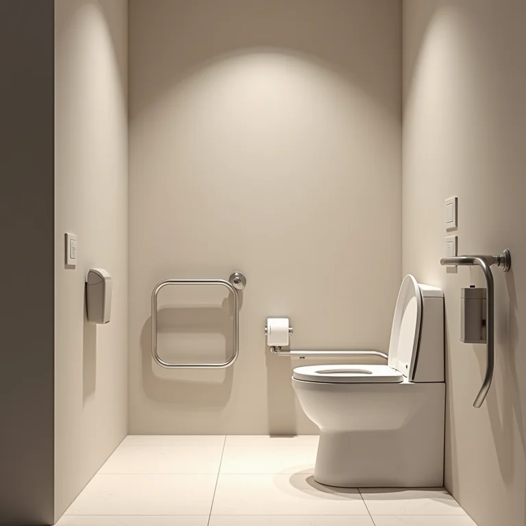 Vaso sanitário acessível com design ergonômico