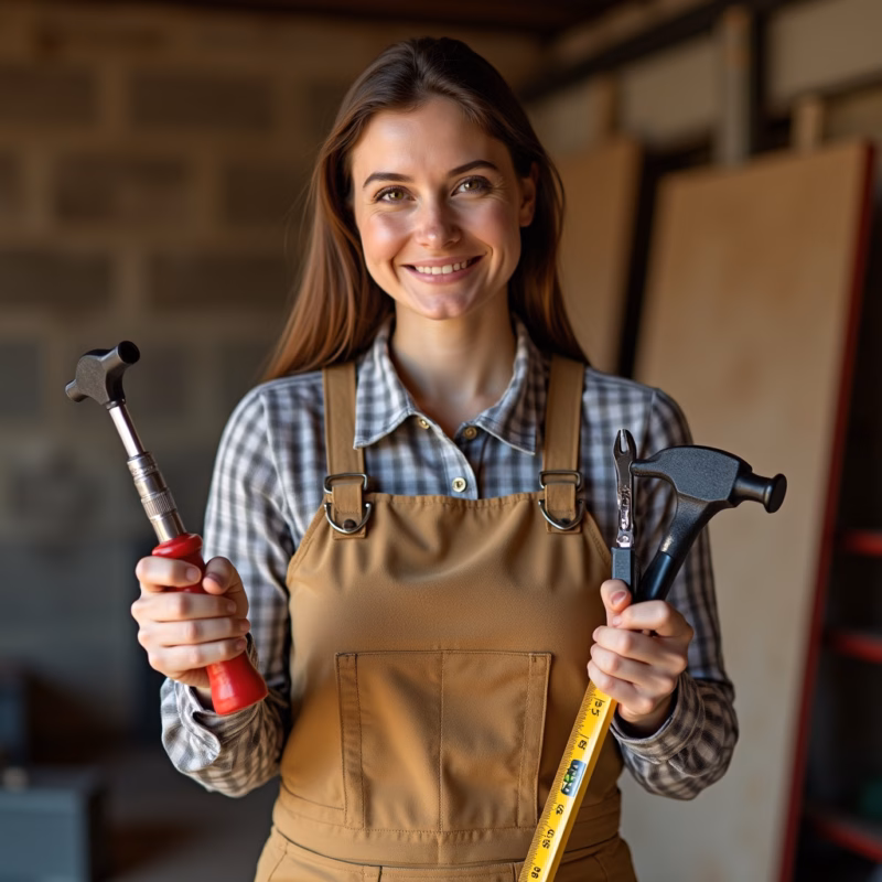 Kit básico de ferramentas para pequenos reparos.