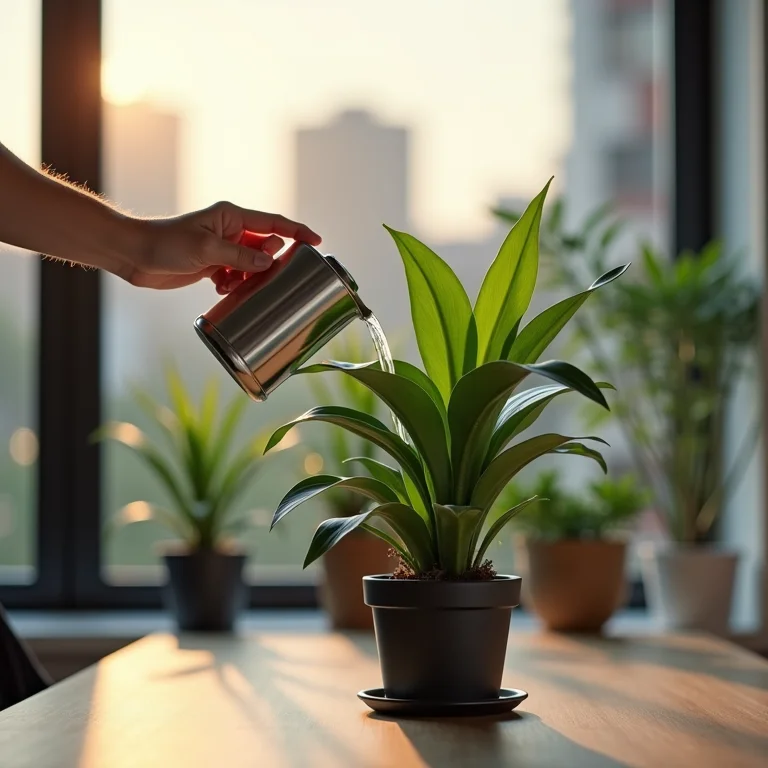 Zamioculcas, a planta resistente para escritórios.