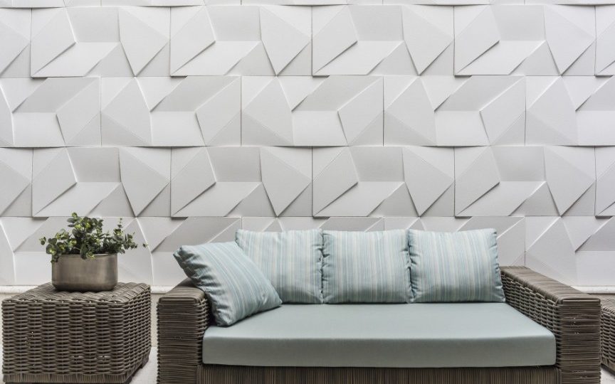 Com Revestimentos 3D: Escultural e Impactante - inspiração