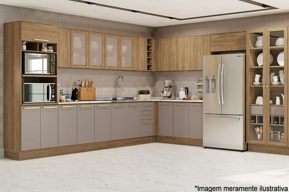 Armário Aéreo com Revestimento em Azulejo Decorativo: Toque Artístico! - ideia