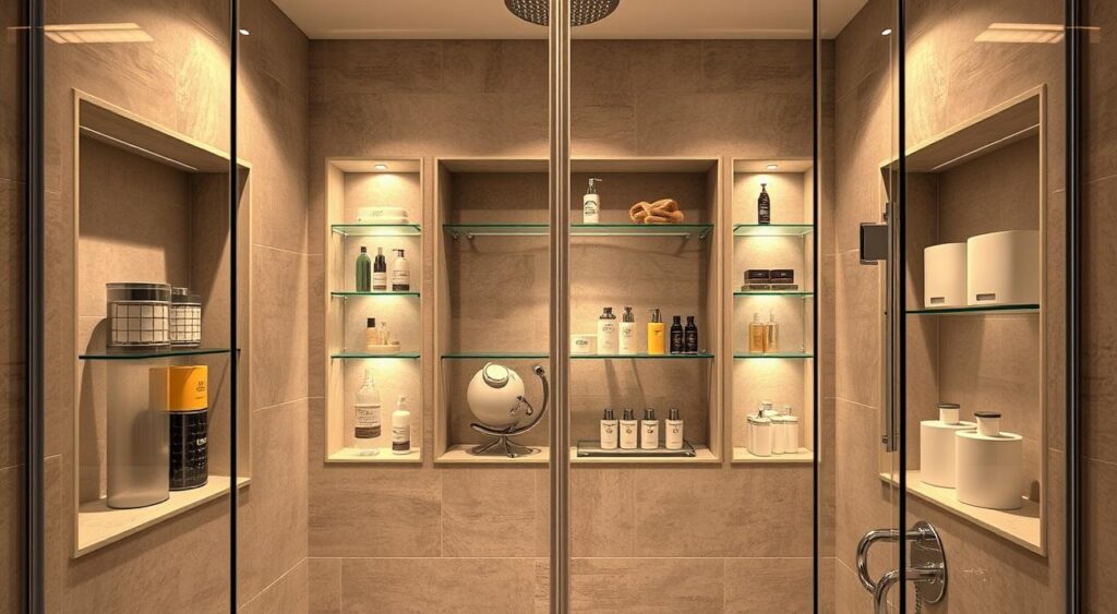 Box Inovador com Prateleiras Embutidas: Organização Inteligente - detalhe