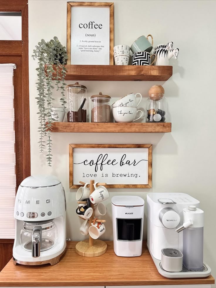 Cantinho do Café Moderno com Neon - inspiração