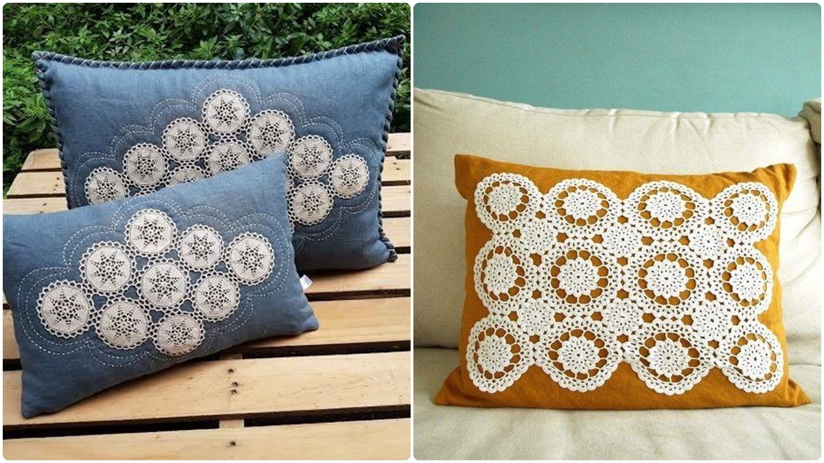 Almofadas com Texturas em Crochê: Elegância Artesanal - inspiração