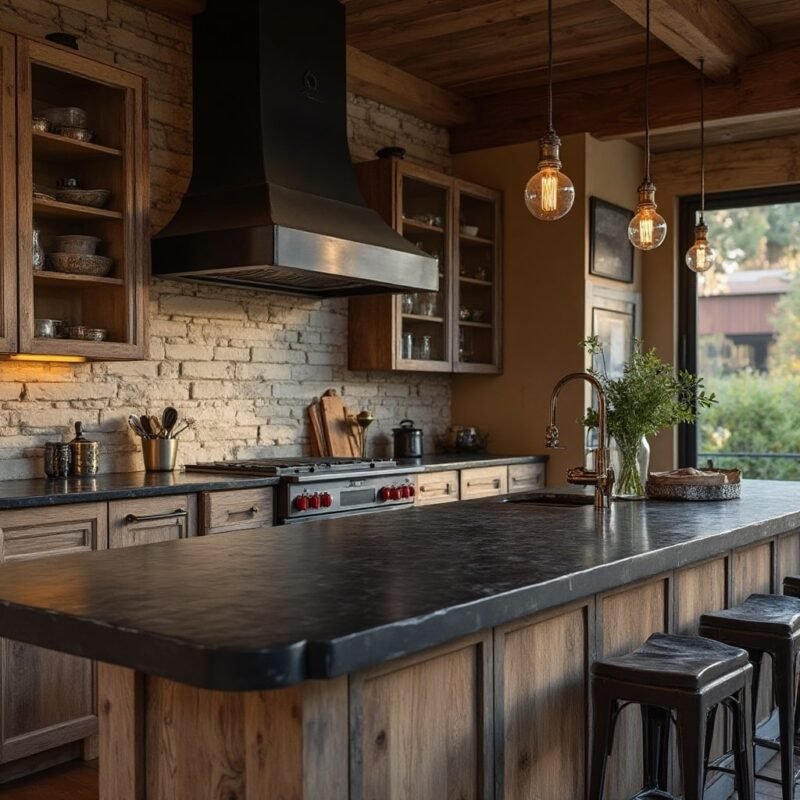 Bancada de Demolição com Acabamento Envelhecido: Charme Vintage! - ideia