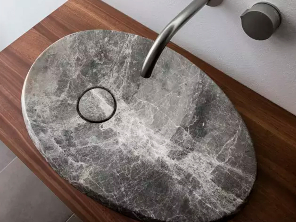 Elegância Atemporal: Cuba Bege com Efeito Mármore Clássico - inspiração