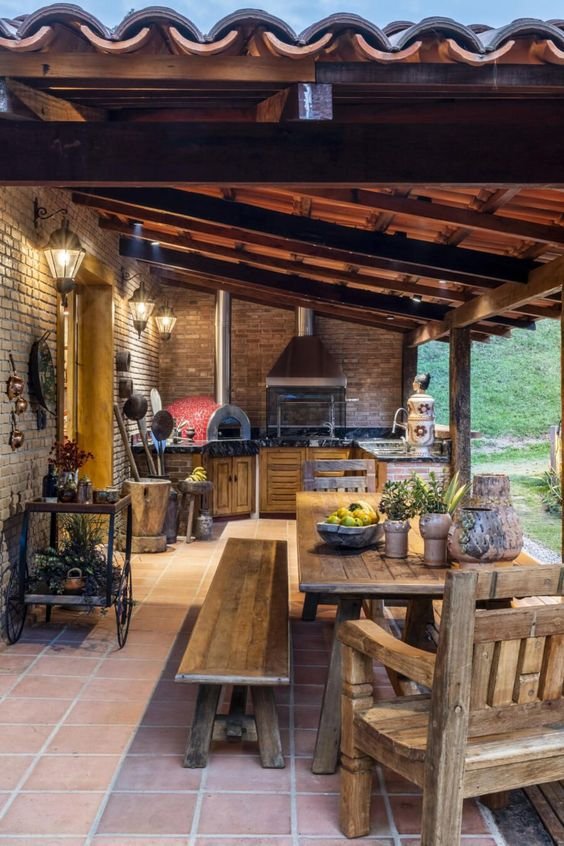 Quiosque Estilo Vintage com Móveis de Demolição: Charmoso e Memorável - detalhe