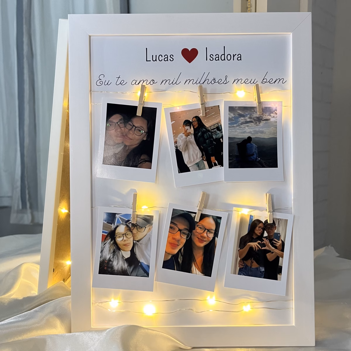 Galeria de Quadros com Fotos Polaroid: Reviva Memórias com Estilo - detalhe