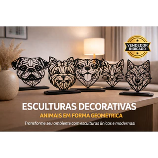 Toque Moderno com Esculturas Geométricas - detalhe