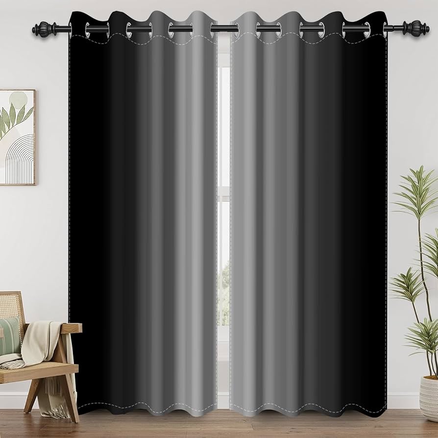 Cortinas em Degradê: Um Toque Artístico e Moderno - ideia