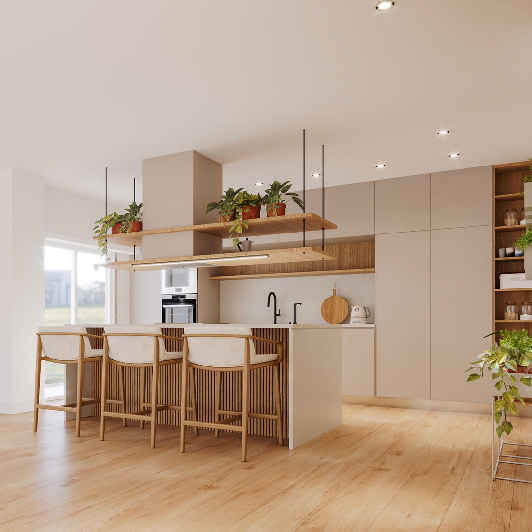 Com Piso de Madeira Clara: O Clássico que Nunca Sai de Moda - detalhe