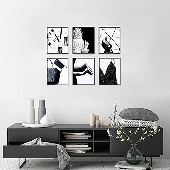 Galeria de Fotos Minimalista: Elegância em Preto e Branco - ideia