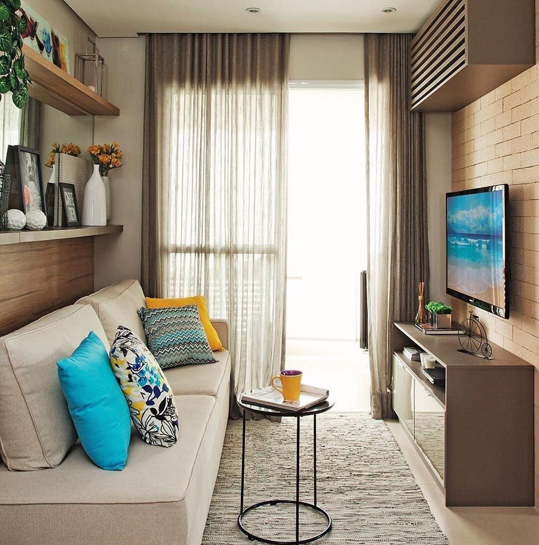 Sala pequena decorada: 70 inspirações e ...