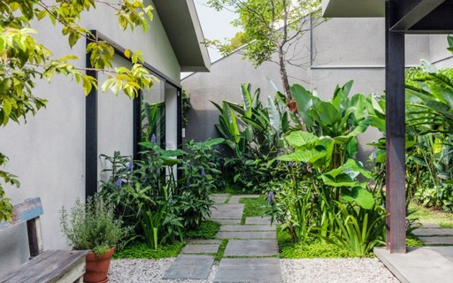 Cantinhos Verdes Relaxantes com Pedras Decorativas - detalhe