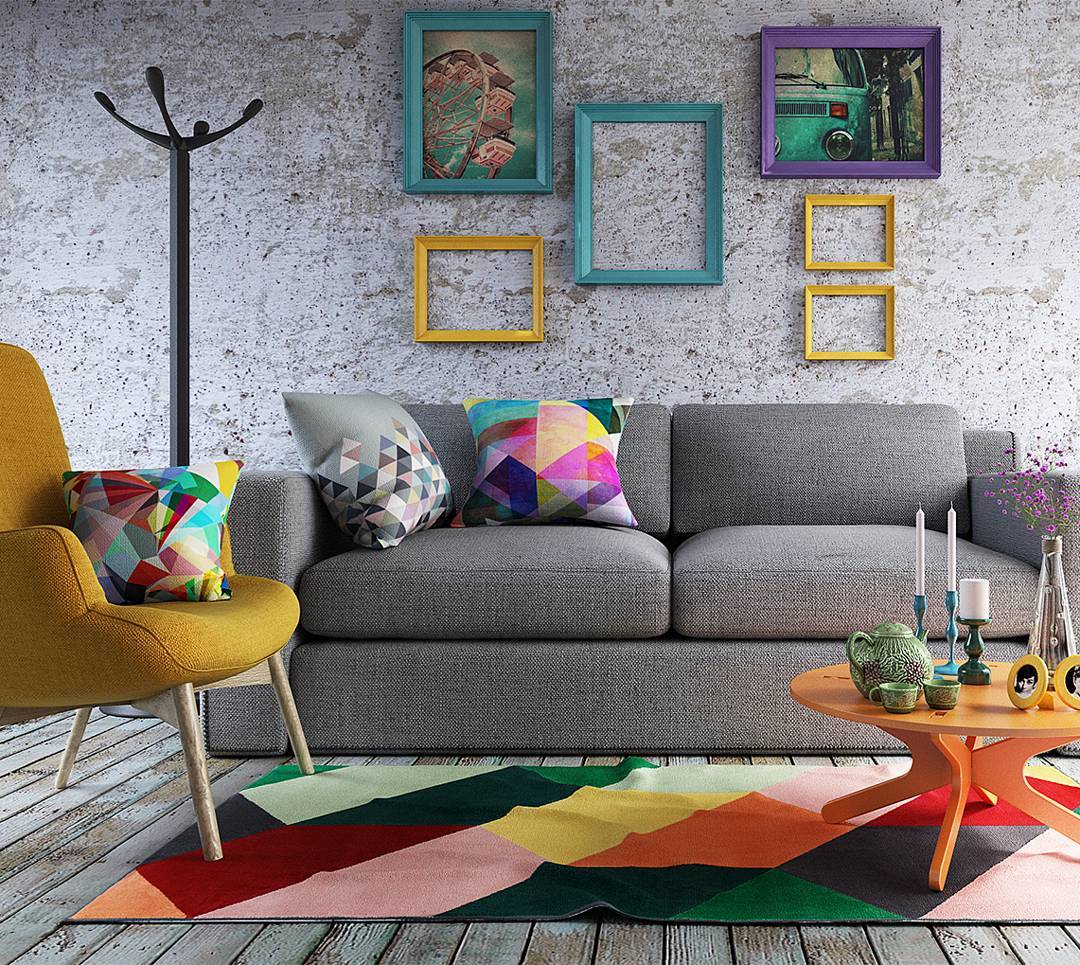 Charme Retrô: Decoração de Sala Pequena com Móveis Vintage - ideia