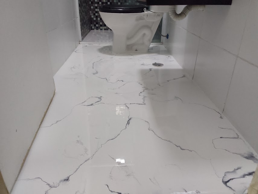 Com Resina Epóxi Colorida: Impermeabilização Vibrante e Moderna - detalhe