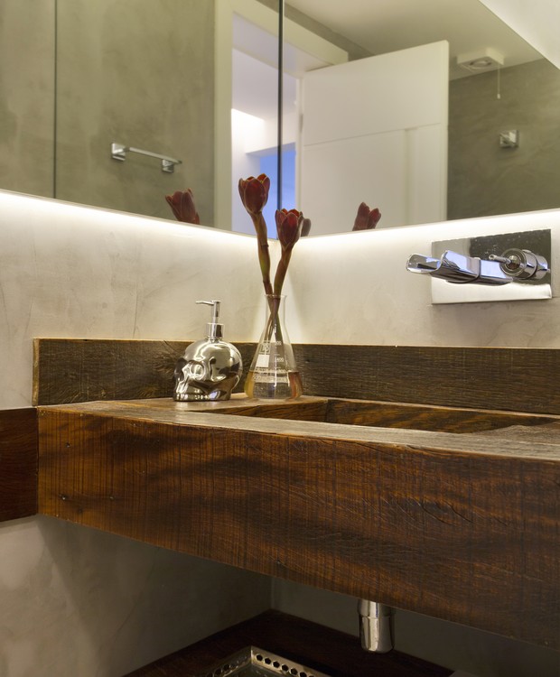 Usada em Revestimentos de Banheiro com Toque Aconchegante - ideia