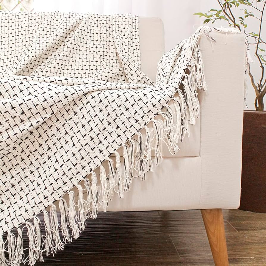 Manta com Franjas para um Sofá Boho - inspiração