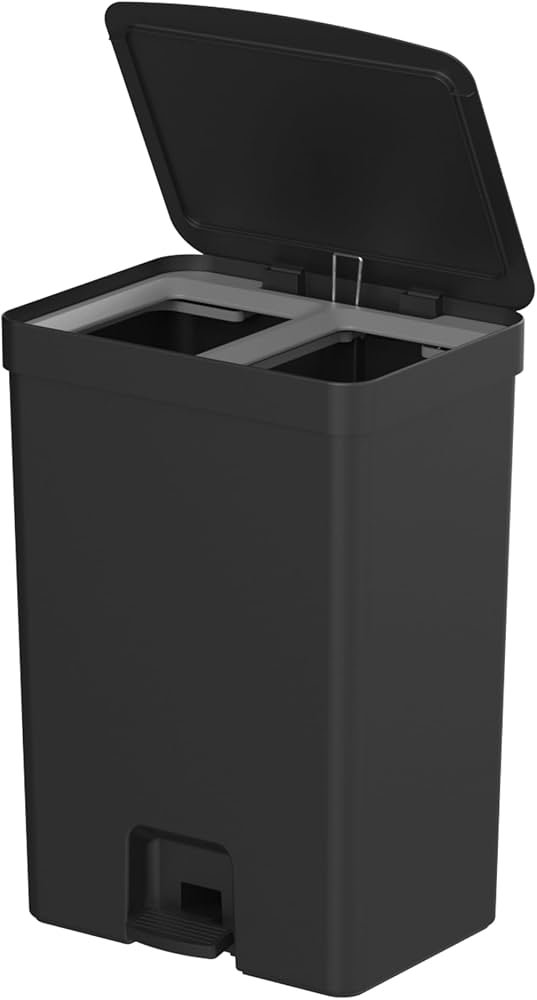 Lixeira Dupla para Coleta Seletiva: Sustentabilidade ao Alcance da Mão - detalhe