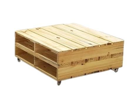 Mesa de Centro Pallet: Sustentabilidade e Estilo Industrial - detalhe