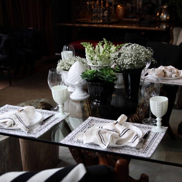 Com a Elegância do Preto e Branco - detalhe