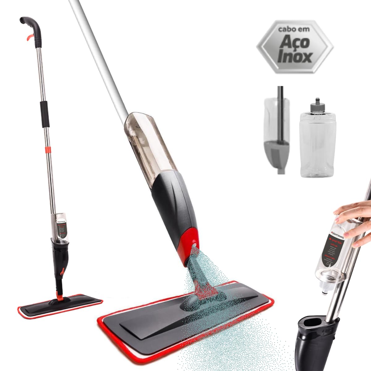 Mop Giratório para Áreas Externas: Varandas e quintais brilhando rapidinho - ideia