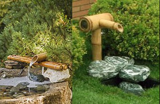 Fontes e Espelhos d'Água Emolduradas por Bambu: Relaxamento e Beleza Zen - inspiração