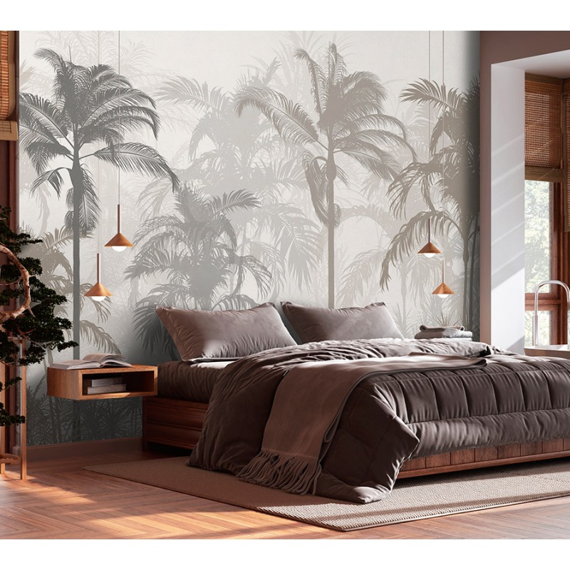 Toque Rústico e Natural com Papel de Parede que Imita Madeira - detalhe