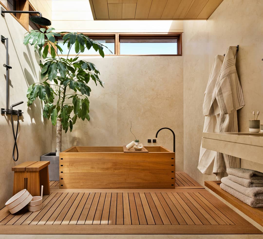 Integrado ao Deck de Madeira para um Spa Particular - ideia