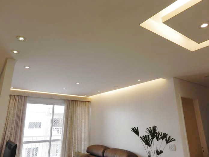 Sanca de Gesso Rústica: O Charme da Imperfeição - detalhe