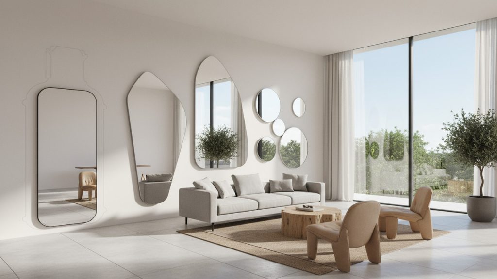 Luminosidade e Modernidade com Espelhos e Detalhes em Vidro - detalhe