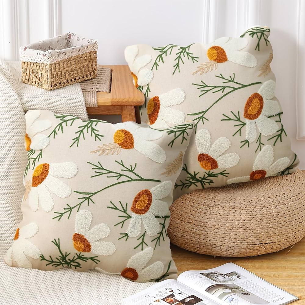 Almofadas Temáticas com Estampas da Natureza para um Sofá Relaxante - inspiração